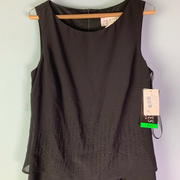 NWT Jr Nites By Caliendo Black Jumpsuit Sz10 - Picture 2 of 8